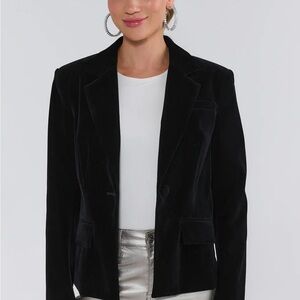 AVARA Evie Green Velvet Blazer NWT NEW Women’s XS Extra Small $112